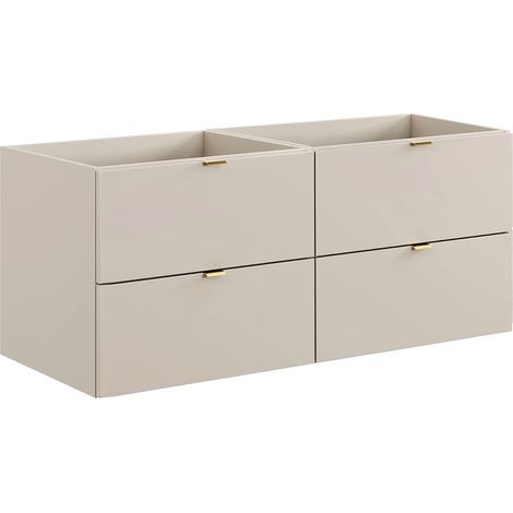 Meuble sous vasque suspendu - Coloris beige - 120 cm - LAVENA (1/4)