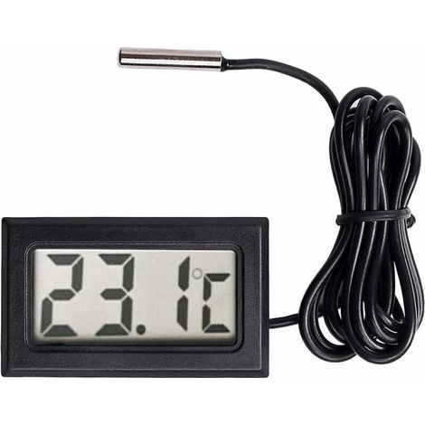 Nuevo termómetro digital LCD con sensor de temperatura y un rango de medición de -50 °C a +110 °C. (1/5)