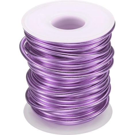 Fil Bonsaï Anodisé Aluminium Rouleau 3mm/9 Gauge Violet Clair (1/5)