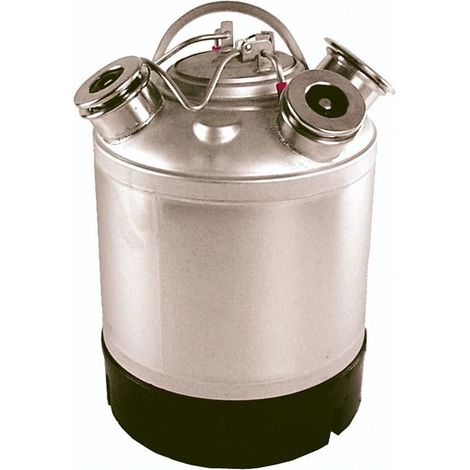 Récipient de nettoyage en acier inoxydable pour 1 raccord de tirage, raccords interchangeables sans fittings inclus, capacité 9 litres pour hygiène optimale des installations à bière