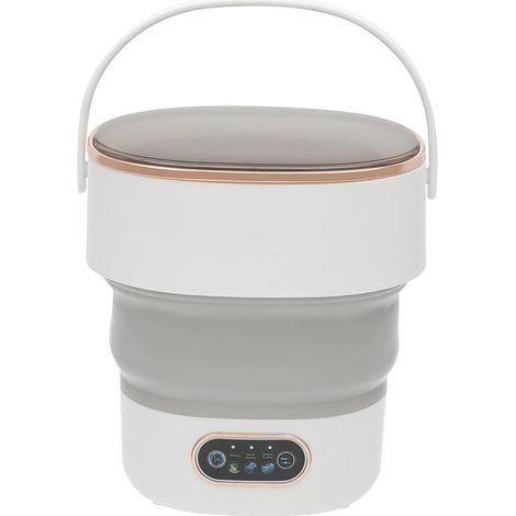 Machine à laver pliable 13 l – Mini machine à laver portable avec panier d'égouttement pour sous-vêtements, voyages et camping (1/5)