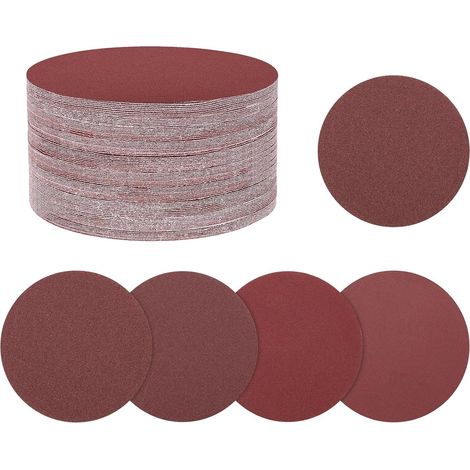 Lot de 100 Disques Abrasifs 25 mm 1 Pouce Grain 40/60/120/180/240 (1/5)