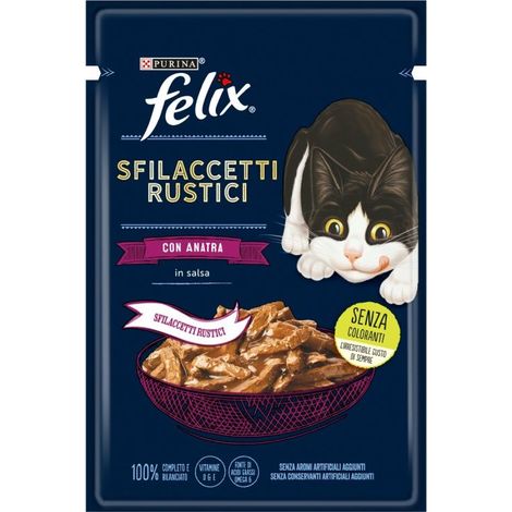 Felix Gatto Sfilaccetti Rustici 80gr Anatra