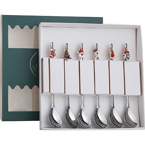 Cuillère À Café - Acier Inoxydable - 18,3 cm - Pour Cocktails Et Thé - Usage Bar Et Cuisine - Lot De 6