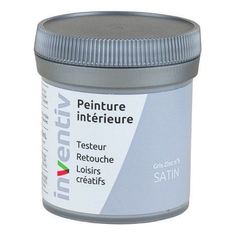 Testeur Peinture Intérieure Satin Gris Zinc 5 - INVENTIV