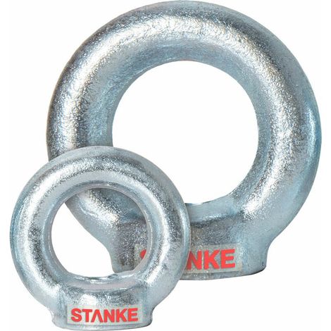 Seilwerk STANKE 15x Écrou è èil femelle galvanisé M12 anneau de levage 12 mm (1/5)