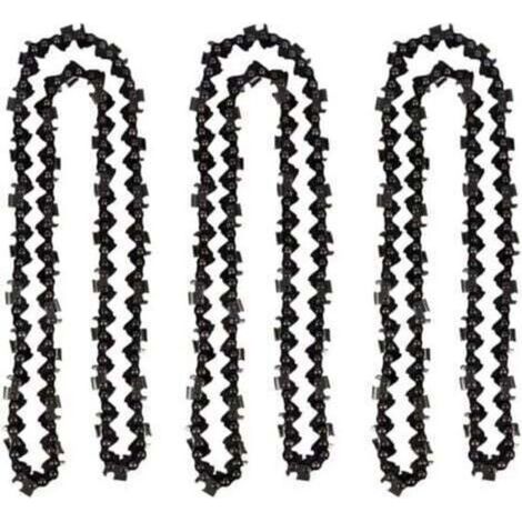 Lot de 3 Chaîne de tronçonneuse de 50 cm 0.325" 1,5 mm 76 maillons d'entraînement - compatible avec Timberpro 62CC, Hyundai et autres (1/4)