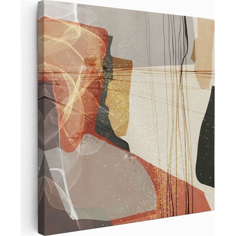 Tableau toile Carré - Art déco - 80x80 cm (1/2)