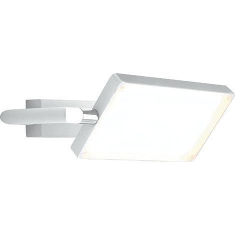 Applique LED BOOK in alluminio bianco con diffusore orientabile 18W 3200K