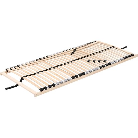 Bed Base EU Small Single Size 2ft6 Solid Slats Wooden Frame LIRY (1/5)