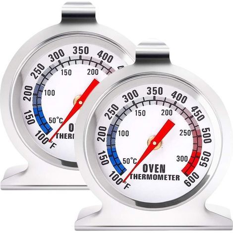 Ofenthermometer, 300℃/600℉ Thermometer zum Kochen und für Lebensmittel, Edelstahlthermometer für Holzöfen, Brotbacköfen und Konditoreien (1/5)