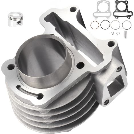 Kit de réfection cylindre moteur avec piston, segments, axe et joint pour scooter/cyclomoteur GY6 80 cm³. (1/5)