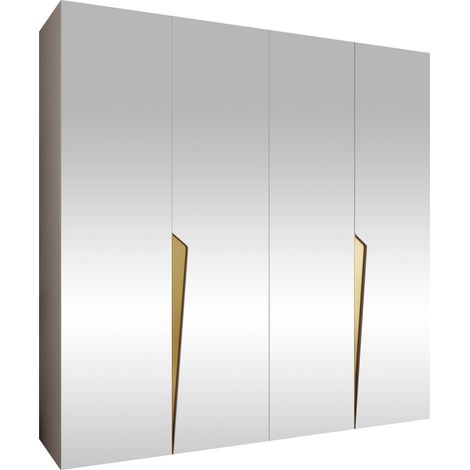 Armario Hartford 615, Cachemira, 202x200x52cm, Puertas de armario: Con bisagras, Número de estantes: 0 (1/5)