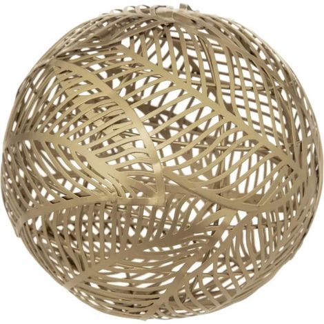 Boule Déco en Métal "Tatiana" 15cm Or (1/2)