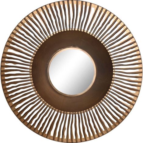 Miroir élégant métal couleur cuivre pour intérieur chic - Couleur cuivre chatoyant (1/3)