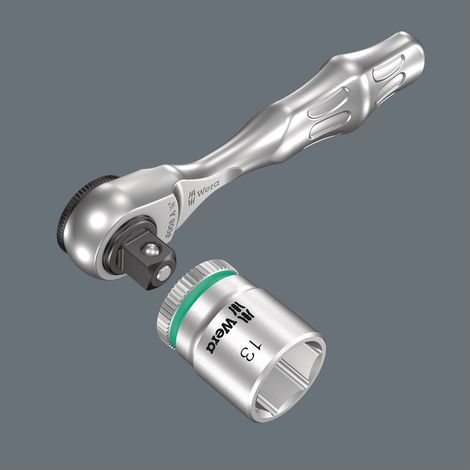 Cliquet de précision Wera “Zyklop Mini 3” réversible, 1/4 pouce, Type: 1/4