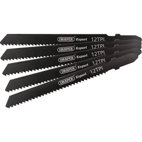 Draper DT119B 92mm Jigsaw Blade Set – 5 Pieces for Versatile Cutting Applications (1/5)