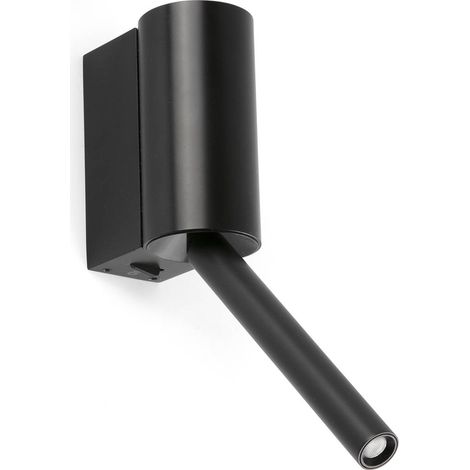 Faro Dante Applique murale de lecture LED Dante, noir mat, 3 W, 2700 K