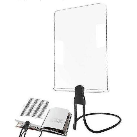 Loupe mains libres 3x grand format, aide à la lecture pleine page en verre, lentille grossissante en verre de Fresnel, lecture de pages de livres (1/5)