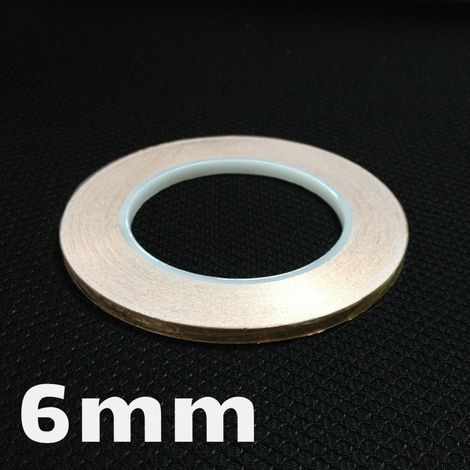 Rotolo Nastro adesivo Conduttivo Lamina in Rame - 3MT Misura - 6mm x 3 Metri (1/5)