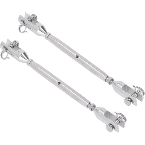 Lot de 2 boucles spirales en U en acier inoxydable pour gréement, fixations à crochet marin M5 (1/5)