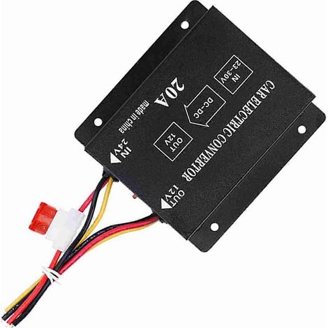 PKW LKW 20A 240W DC 24V auf 12V Spannungswandler Elektrischer Spannungsreduzierer Abwärtstransformator