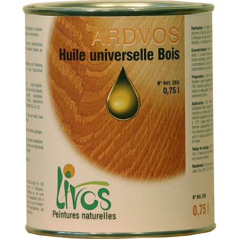 2.5L-incolore-HUILE pour bois naturelle universelle ARDVOS intérieure Livos (1L/11m2 en 3 couches) (1/3)