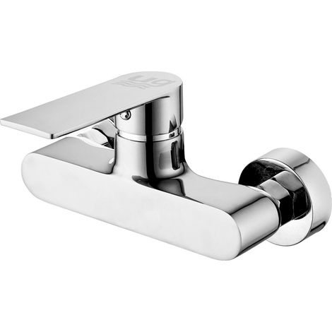 Rubinetto doccia monocomando color cromo serie Kizu