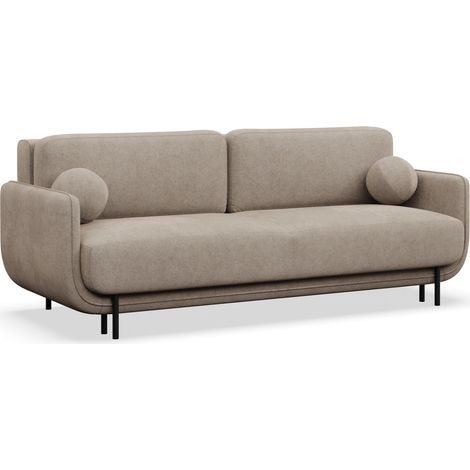 Selsey Ovals – 3-Sitzer Schlafsofa mit Strukturstoff, Beige