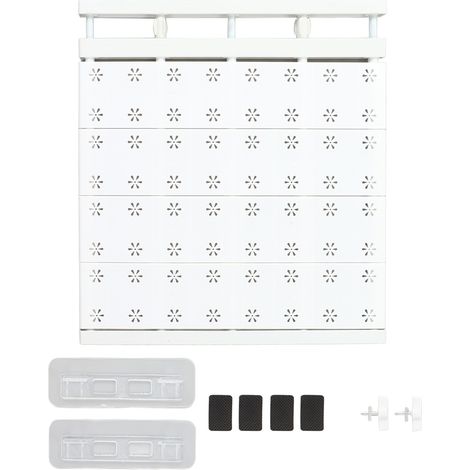 Étagère extensible pour placard 48‑80cm, gain de place, forte capacité de charge, séparateur à vêtements sans perçage (1/5)