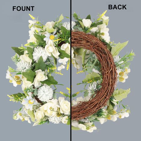 Gardenienkranz, Türdekoration im amerikanischen Stil für die Weihnachtszeit (1/5)