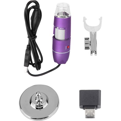 Microscope numérique USB 50X-500X endoscope détecteur cuir chevelu testeur beauté peau follicules pileux (1/5)