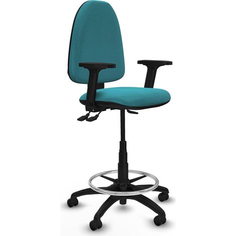 Piqueras y Crespo Taburete Aýna turquesa ergonómico