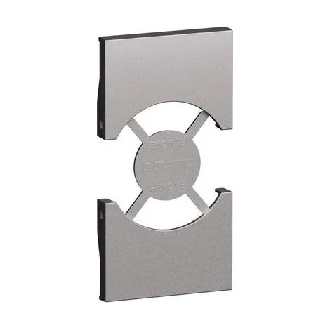 Bticino Cov. Presa IT/GER 2M Steel LIVING NOW KS03