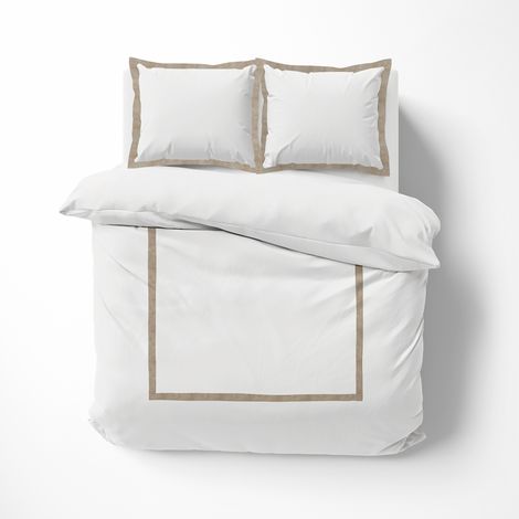 Raffinement Naturel - Housse de Couette Lauraline 240 x 220 cm en Coton et Lin (1/4)