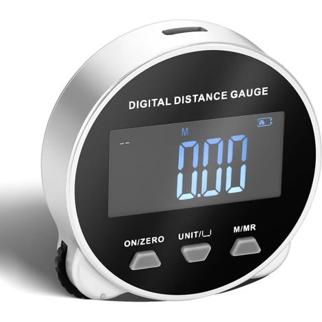Jauge de Distance, Règle de Rouleau D'affichage Numérique, Microprocesseur Semi-Conducteur, Ruban Numériques à Mesurer, Outil de Mesure Électronique de Roulement, Rechargeable avec Écran LCD (1/5)