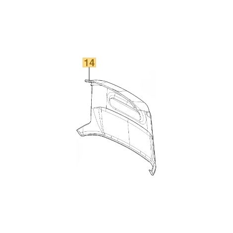 Copertura posteriore ORIGINALE STIGA trattorino Gyro 500e Gyro 700e 337110403/0