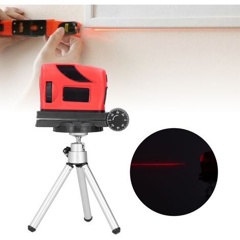 Niveau laser 4 en 1 recommandé, niveau à ligne multifonction à laser rouge avec support, 3 V (1/5)
