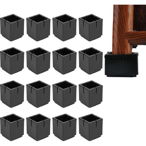 Lntyq Pied de Chaise,16 Pièces Protection Pied de Chaise, Silicone Chaise Casquettes Pieds,Embout de Chaise avec Coussinets en Feutre,Couvre-Jambes de Chaise, Silicone Chaise (1/5)
