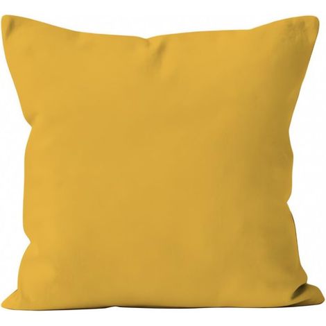 Soleil d'ocre Federa per Cuscino, Poliestere, Giallo, 60 x 60 cm