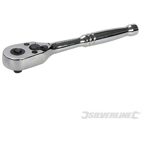 Chiave a cricchetto Silverline in acciaio con sgancio meccanica 1/4" / 62 Nm