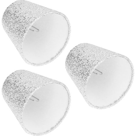 Lot de 3 petits abat-jour E14, surface brillante, fins, légers, haute transmittance, conception sûre pour lampe de table (1/5)