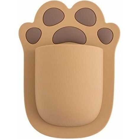 Boîte de Rangement Murale en Silicone de Support de Brosse à Dents de poinçon Gratuit de Dessin animé pour l'outil de Salle de Bain à la Maison (1/5)