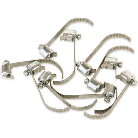 Colliers de serrage 6 à 11 mm – Acier inoxydable – Lot de 10 colliers – Résistance à la corrosion pour environnements variés (1/2)