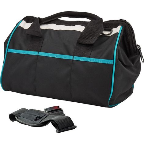 Trade Black 14"" 36cm Open Mouth ToolBag Tool Bag Holdall Blue + Shoulder Strap (1/4)