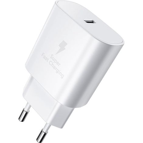 25-W-USB-C-Schnellladegerät, PD 3.0-Universalnetzteil mit Stecker für Samsung Galaxy S24/S23, Google Pixel und Tablets