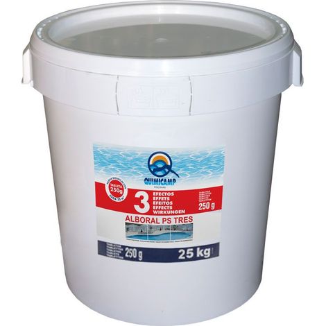 Alboral 3 effetti, compresse da 250 g. 25 Kg. CHIMICAAMP