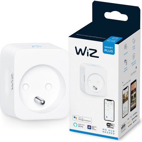 Prise connectée WiFi – Compatible avec appareils électriques – Programmation horaires – Économies d'énergie – Mode vacances – WIZ (1/8)