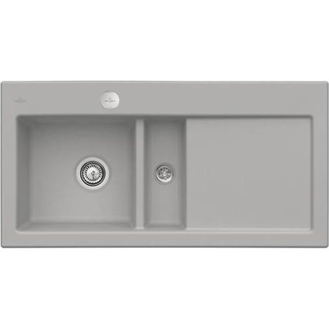 VB flächenbündige Spüle Subway 60 flat 67702F 965x475mm re-eckig Fossil cplus (1/5)