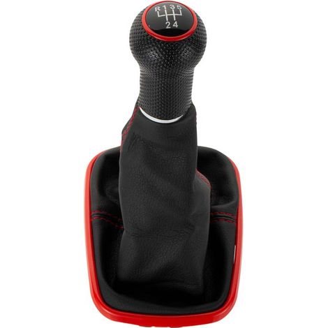 Staubschutzkappe für den 5/6-Gang-Schaltknauf von Volkswagen Bora und Golf, rotes Ersatzteil, 12 mm, 6 Gänge, einteilig. (1/4)